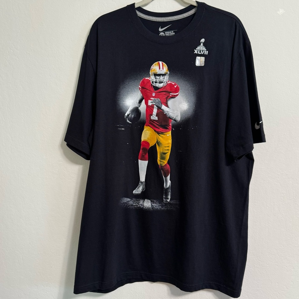 NWT 2013 Nike San Fransisco 49ers Colin Kaepernick T Shirt XXL Super Bowl